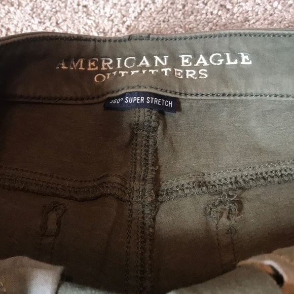 American Eagle Jeggings Olive Green - Picture 2 of 5